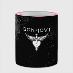 Кружка 3D Bon Jovi, цвет: 3D-розовый кант — фото 2