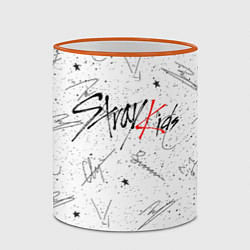 Кружка 3D STRAY KIDS АВТОГРАФЫ, цвет: 3D-оранжевый кант — фото 2