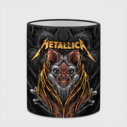 Кружка 3D Metallica мышь летучая, цвет: 3D-черный кант — фото 2