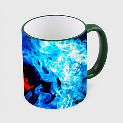 Кружка цветная L letter fire