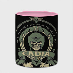 Кружка 3D Вархаммер - Cadia skull, цвет: 3D-белый + розовый — фото 2