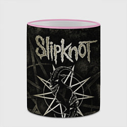 Кружка 3D Slipknot goat, цвет: 3D-розовый кант — фото 2
