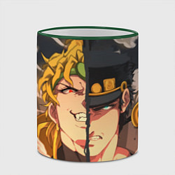 Кружка 3D Dio Brando x Jotaro, цвет: 3D-зеленый кант — фото 2