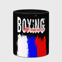 Кружка 3D Boxing from Russia, цвет: 3D-белый + черный — фото 2