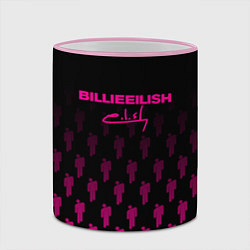 Кружка 3D Billie Eilish, цвет: 3D-розовый кант — фото 2