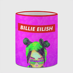 Кружка 3D Billie Eilish, цвет: 3D-красный кант — фото 2