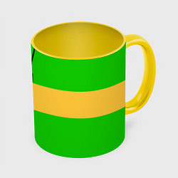 Кружка 3D ЧАРА CHARA, цвет: 3D-белый + желтый