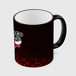 Кружка 3D CHICAGO BULLS, цвет: 3D-черный кант