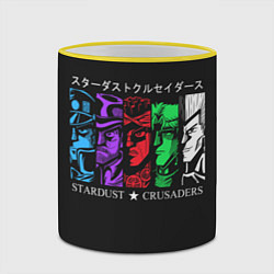 Кружка 3D JoJo Bizarre Adventure, цвет: 3D-желтый кант — фото 2