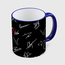 Кружка 3D STRAY KIDS, цвет: 3D-синий кант