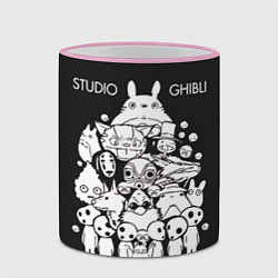 Кружка 3D Мой сосед Тоторо Studio Ghibli, цвет: 3D-розовый кант — фото 2