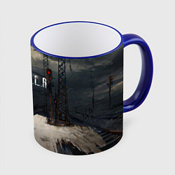 Кружка 3D НОВЫЙ СТАЛКЕР, цвет: 3D-синий кант