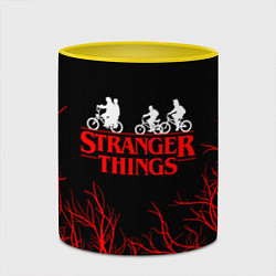 Кружка 3D STRANGER THINGS, цвет: 3D-белый + желтый — фото 2
