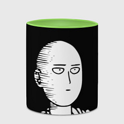 Кружка 3D ONE-PUNCH MAN, цвет: 3D-белый + светло-зеленый — фото 2