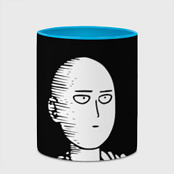 Кружка 3D ONE-PUNCH MAN, цвет: 3D-белый + небесно-голубой — фото 2