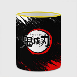 Кружка 3D KIMETSU NO YAIBA, цвет: 3D-желтый кант — фото 2