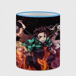Кружка 3D KIMETSU NO YAIBA, цвет: 3D-небесно-голубой кант — фото 2