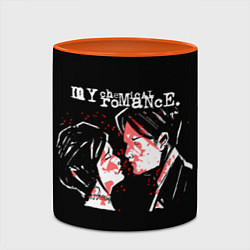 Кружка 3D My Chemical Romance, цвет: 3D-белый + оранжевый — фото 2