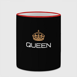 Кружка 3D Королева, цвет: 3D-красный кант — фото 2