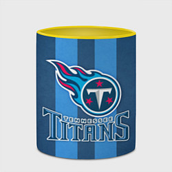 Кружка 3D Tennessee Titans, цвет: 3D-белый + желтый — фото 2