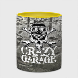 Кружка 3D Crazy garage, цвет: 3D-белый + желтый — фото 2