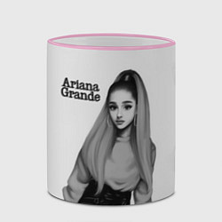 Кружка 3D Ariana Grande Ариана Гранде, цвет: 3D-розовый кант — фото 2