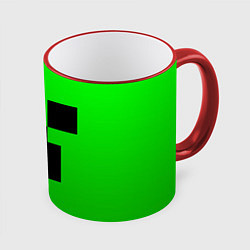 Кружка 3D MINECRAFT, цвет: 3D-красный кант
