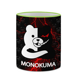 Кружка 3D MONOKUMA, цвет: 3D-светло-зеленый кант — фото 2