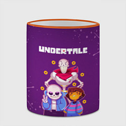 Кружка 3D UNDERTALE, цвет: 3D-оранжевый кант — фото 2