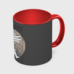 Кружка 3D Cthulhu, цвет: 3D-белый + красный