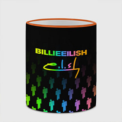 Кружка 3D BILLIE EILISH, цвет: 3D-оранжевый кант — фото 2