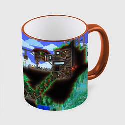 Кружка 3D TERRARIA EXCLUSIVE, цвет: 3D-оранжевый кант