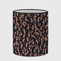 Кружка 3D Растерянный Траволта, цвет: 3D-черный кант — фото 2