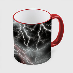 Кружка цветная Молния