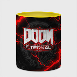 Кружка 3D DOOM ETERNAL, цвет: 3D-белый + желтый — фото 2
