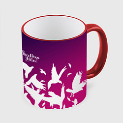 Кружка 3D Three Days Grace, цвет: 3D-красный кант