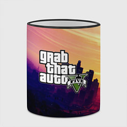 Кружка 3D GTA 5, цвет: 3D-черный кант — фото 2