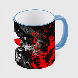 Кружка 3D UMBRELLA CORP, цвет: 3D-небесно-голубой кант