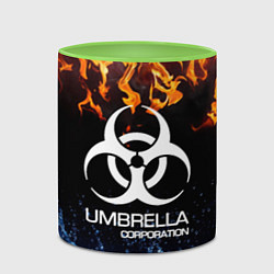 Кружка 3D UMBRELLA CORPORATION, цвет: 3D-белый + светло-зеленый — фото 2