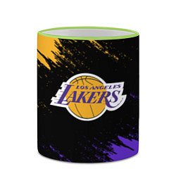 Кружка 3D LA LAKERS, цвет: 3D-светло-зеленый кант — фото 2