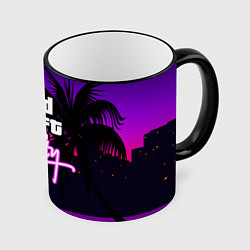 Кружка 3D GTA:VICE CITY, цвет: 3D-черный кант