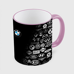 Кружка 3D BMW, цвет: 3D-розовый кант