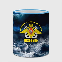 Кружка 3D Военно-морской флот, цвет: 3D-небесно-голубой кант — фото 2