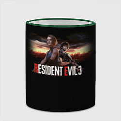 Кружка 3D Resident Evil 3, цвет: 3D-зеленый кант — фото 2