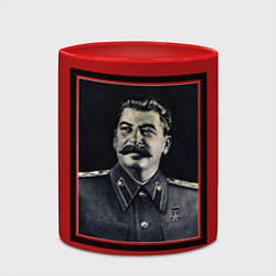 Кружка 3D Сталин, цвет: 3D-белый + красный — фото 2
