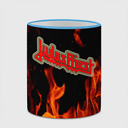 Кружка 3D JUDAS PRIEST, цвет: 3D-небесно-голубой кант — фото 2