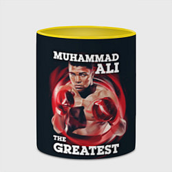 Кружка 3D Muhammad Ali, цвет: 3D-белый + желтый — фото 2