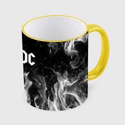 Кружка 3D AC DC, цвет: 3D-желтый кант