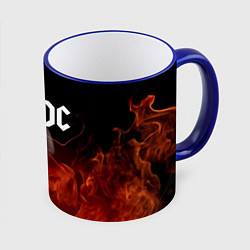 Кружка 3D AC DC, цвет: 3D-синий кант
