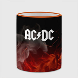 Кружка 3D AC DC, цвет: 3D-оранжевый кант — фото 2